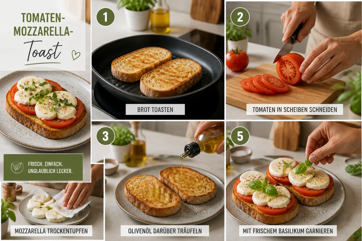 Easy and Delicious Tomaten-Mozzarella-Toast to Savor