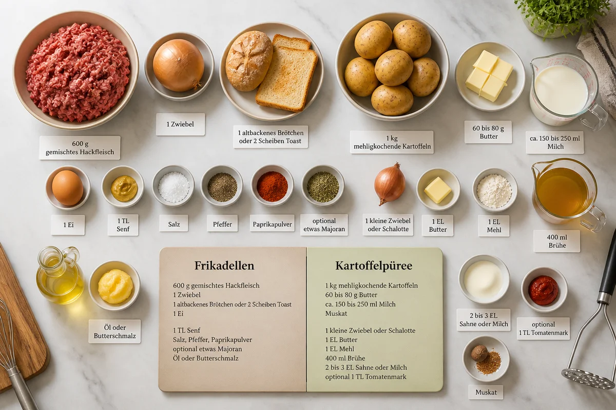 Frikadellen mit Kartoffelpüree - Ein Comfort Food Klassiker