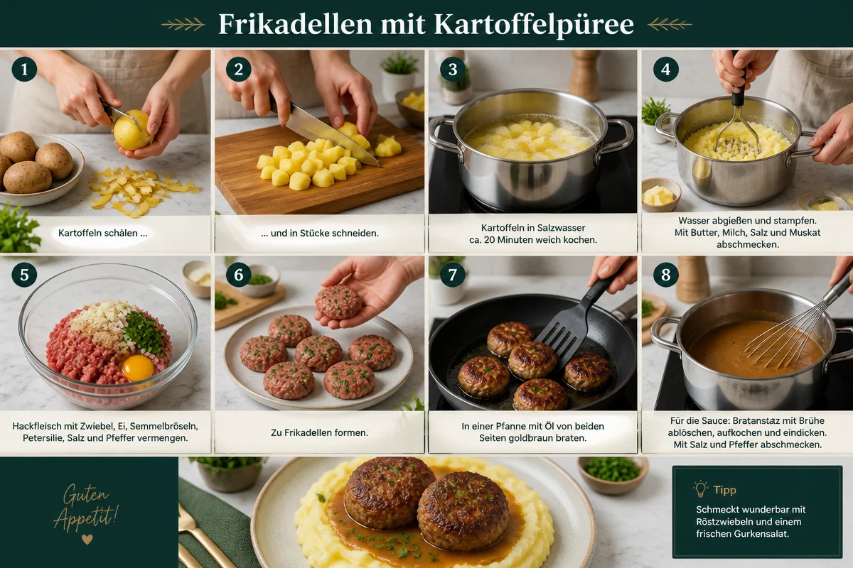 Frikadellen mit Kartoffelpüree