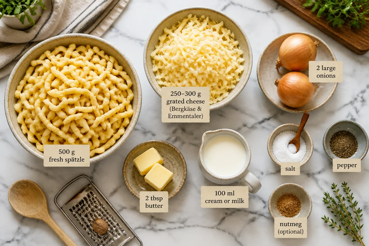 Käsespätzle – Schnelles Rezept für herzhaften Genuss