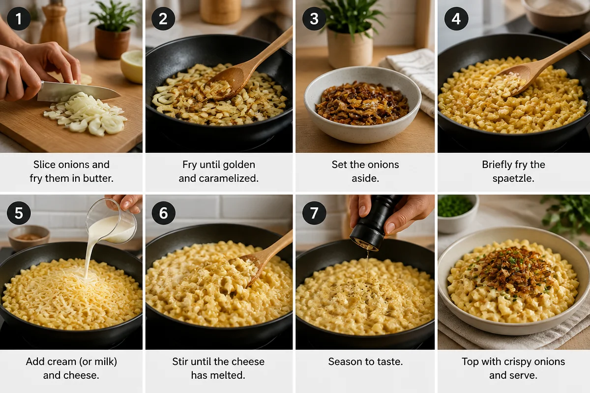 Käsespätzle – Schnelles Rezept für herzhaften Genuss