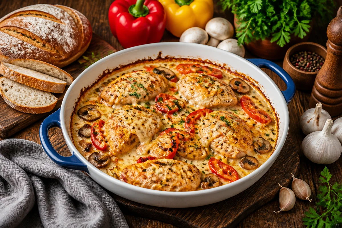 Hähnchen aus dem Ofen