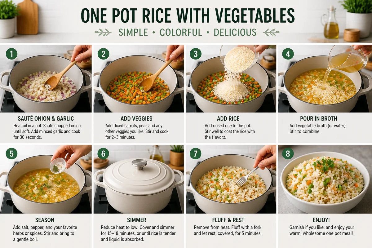 One Pot Reis mit Gemüse