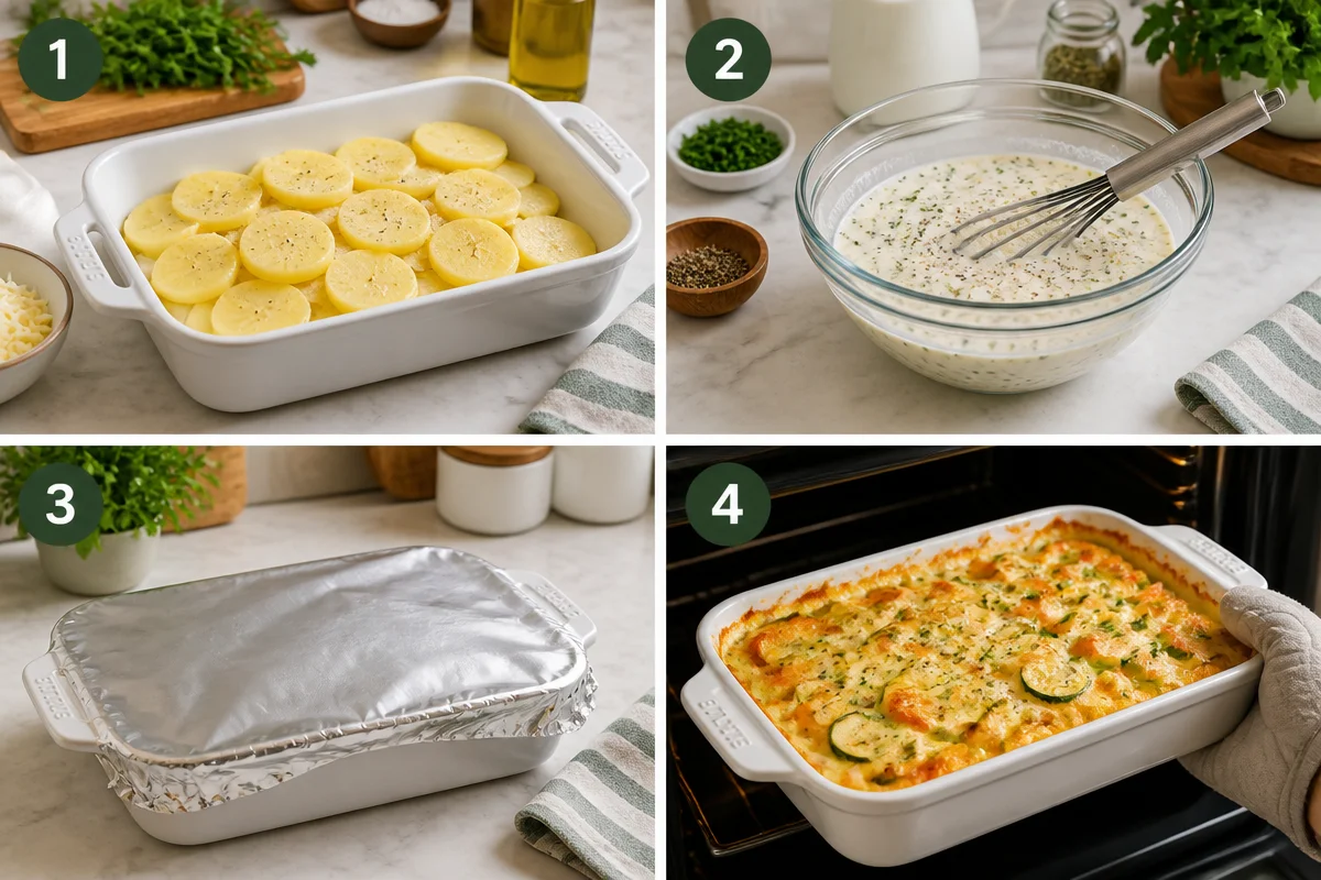 Gemüseauflauf mit Käse