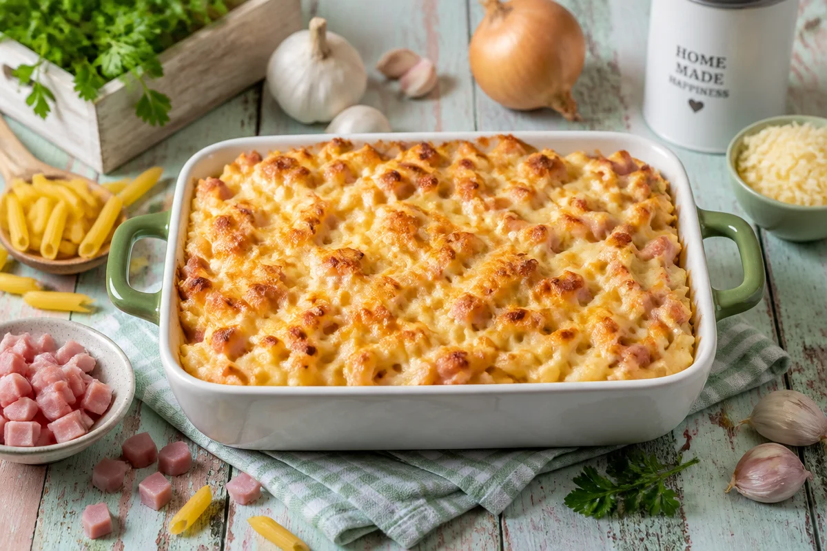 Nudelauflauf mit Spinat und Feta – Einfach lecker!